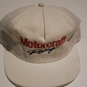 Vintage 80s Motorcraft racing trucker hat